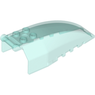 Lego čelní sklo 8x4x2, průhledná světle modrá (6078608, 6172928, 6254294)